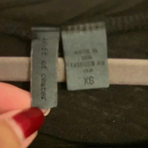 Anthropologie Left of Center Black tunic with back button detailing. XS EUC - Picture 2 of 3